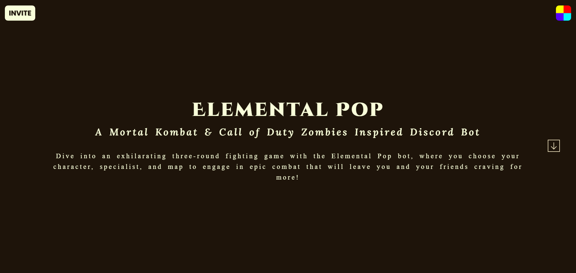 Elemental Pop website